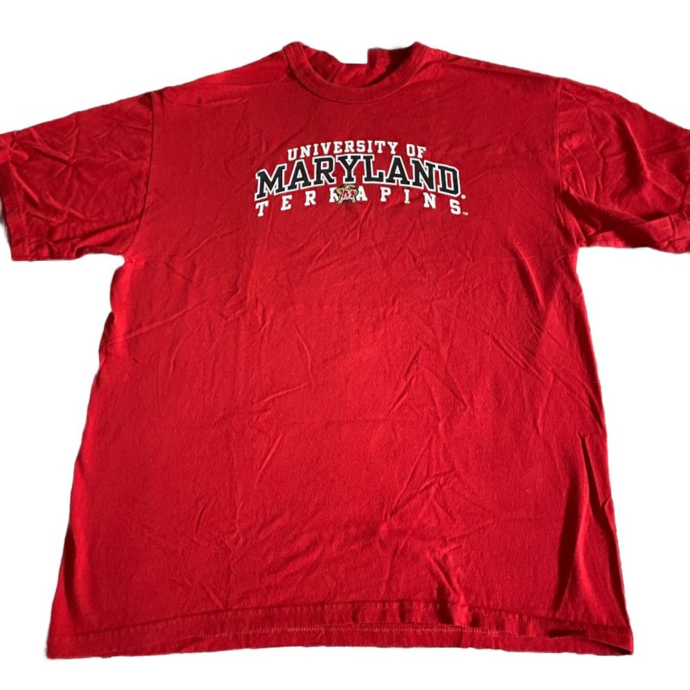 UMD University of Maryland College Park Terrapins Russell Athletic Tee Shirt, L